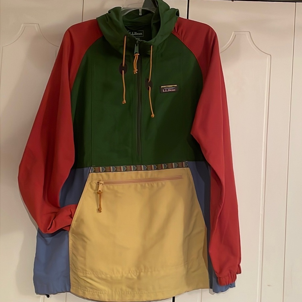L.L. Bean women's Mountain Classic pull over Anorak jacket size XL NWT